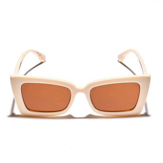 Retro Rectangle Tan Sunglasses | Gasp