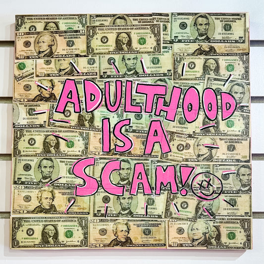 Adulthood is a Scam! Painting - Gasp
