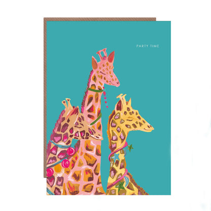 Party Time Giraffe Card - Gasp