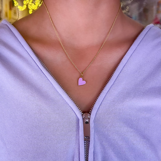 Tiny Affirmations Heart Necklace - Gasp