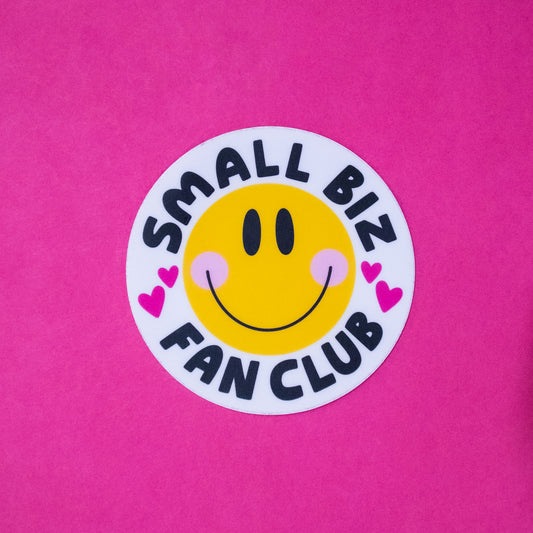 Small Biz Fan Club Sticker - Gasp