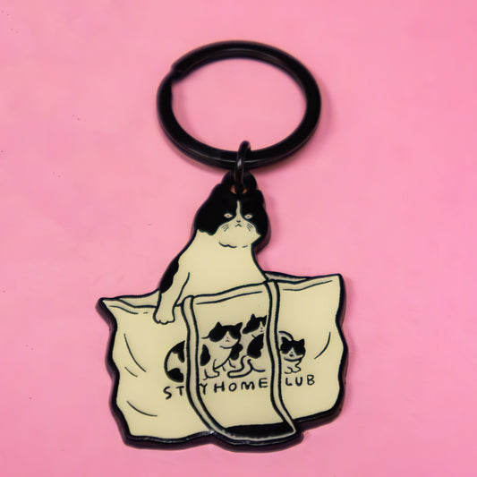 In The Bag Cat Keychain - Gasp