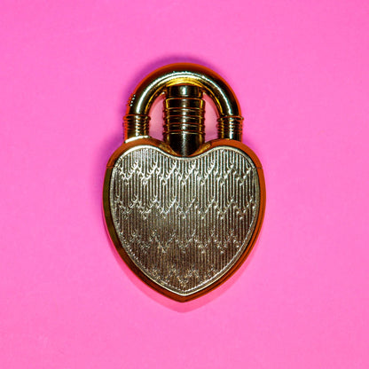 Gold Heart Lock Lighter - Gasp