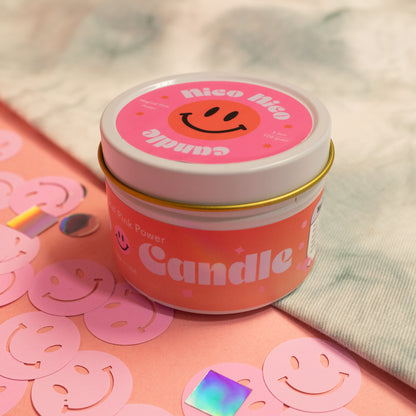 Smiley Tin Candle - Gasp