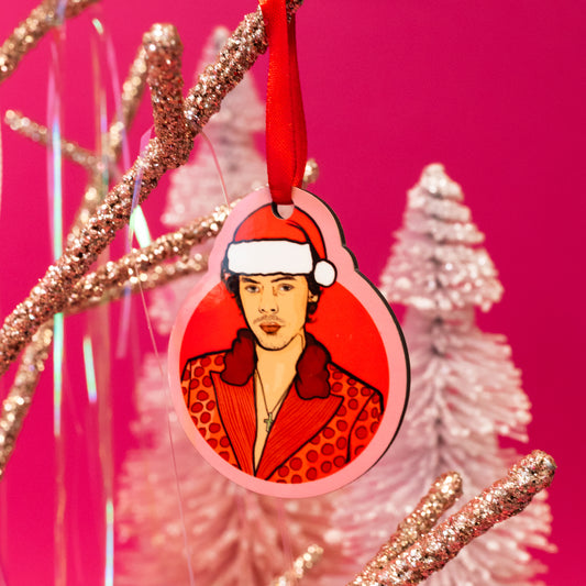 Harry Styles Christmas Ornament