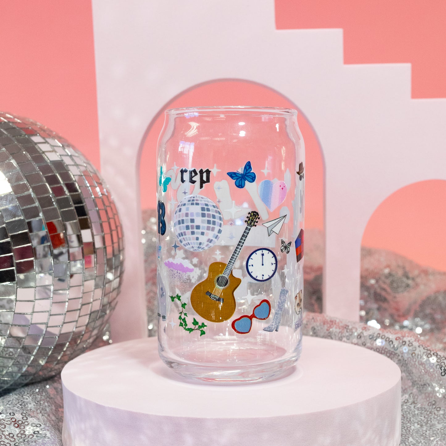 Taylor Swift Eras Beer Can Glass - Gasp