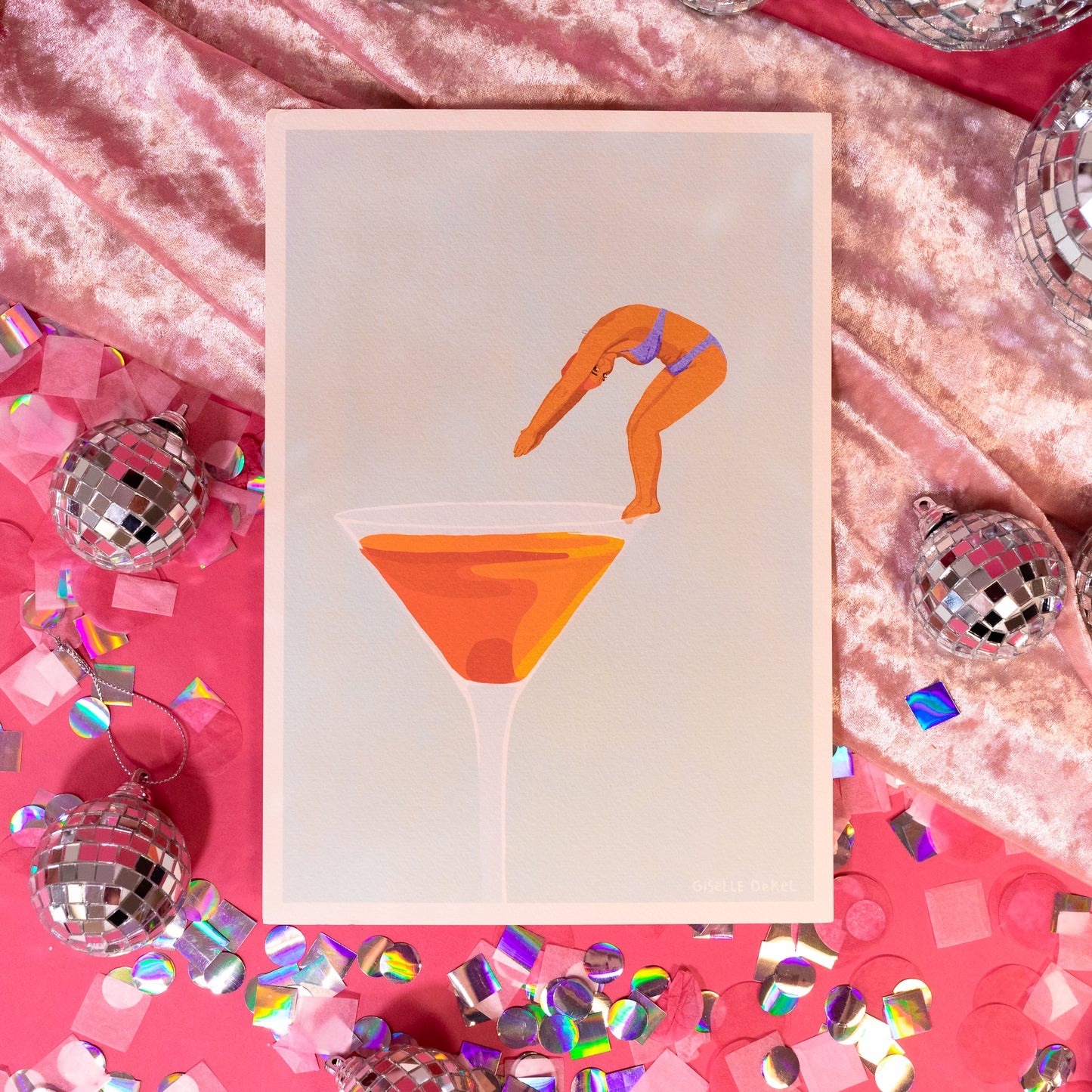 Cocktail Dip Art Print - Gasp