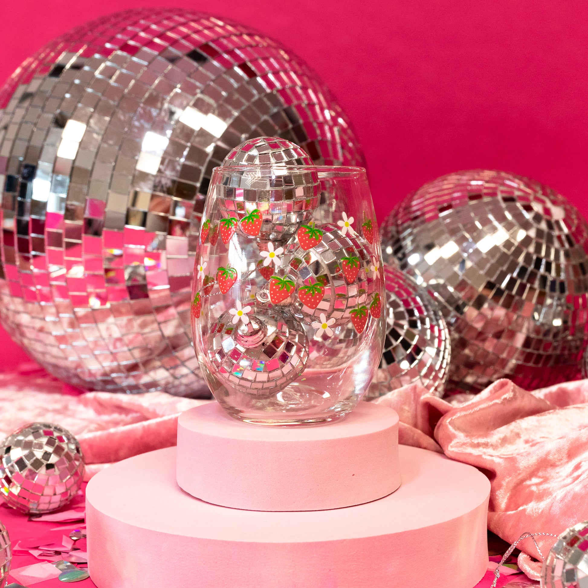 Pink Mirror Disco Ball for Retro Disco Groovy Party Decor Last Disco  Bachelorette Party Decorations Pink Mirror Disco Ball Table Decor -   Norway