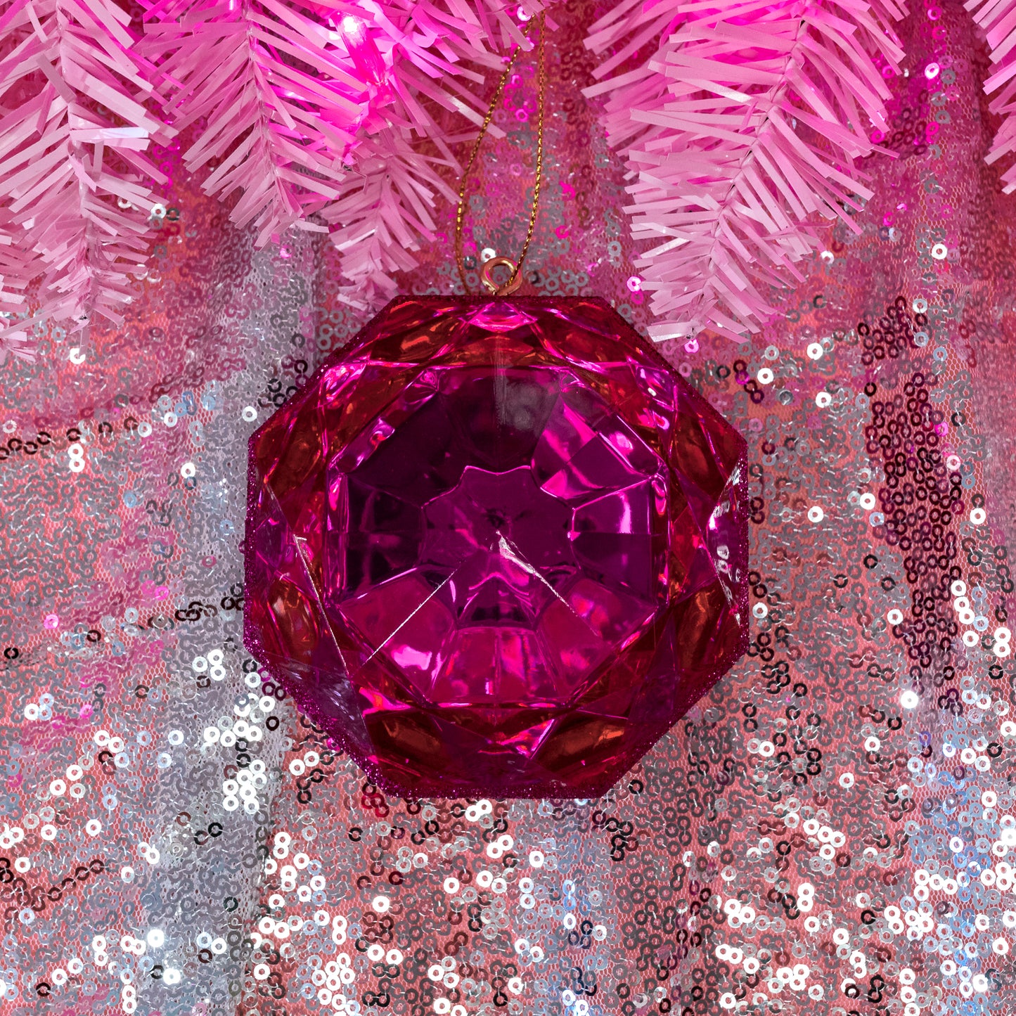 Pink Jewel Ornaments - Gasp