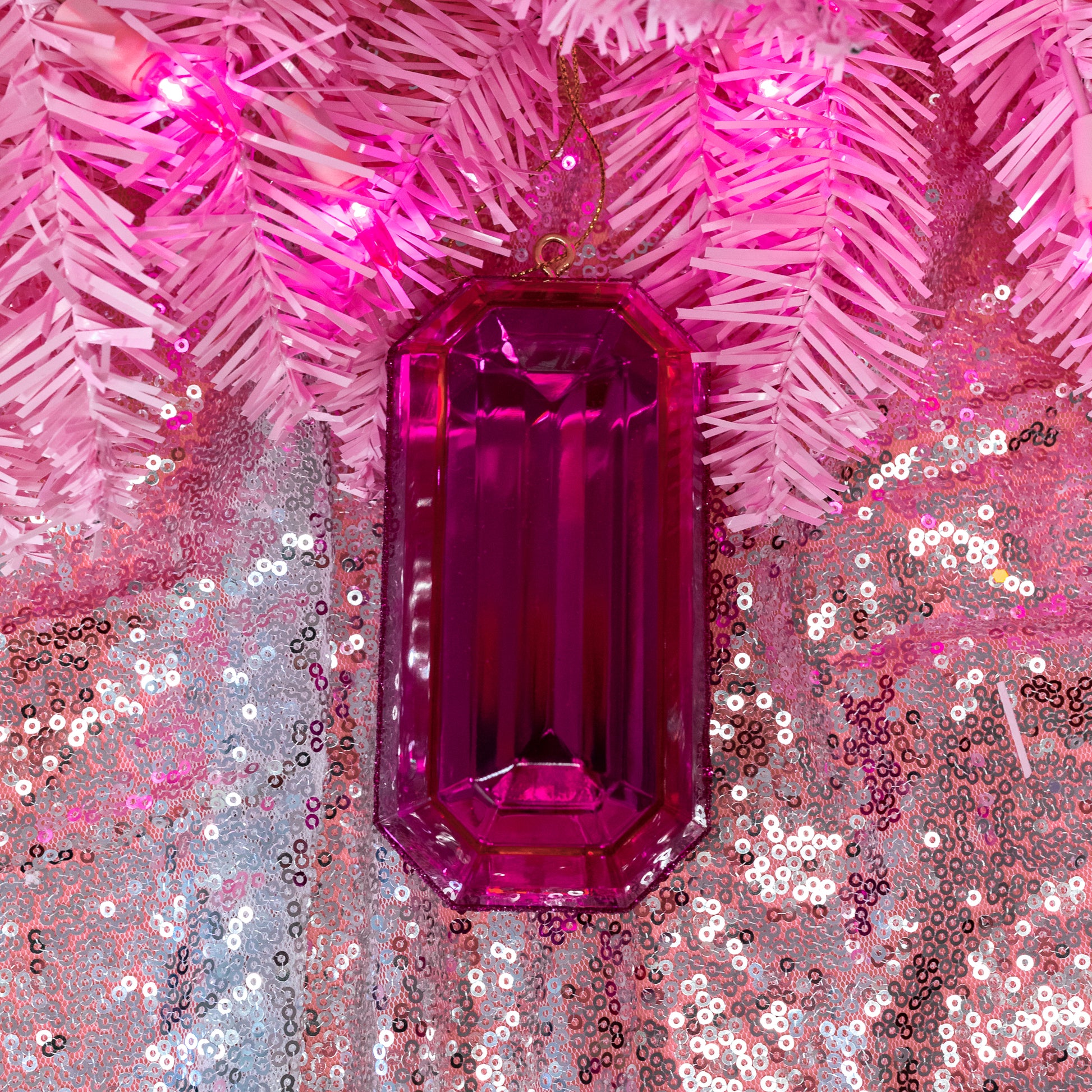 Pink Jewel Ornaments - Gasp