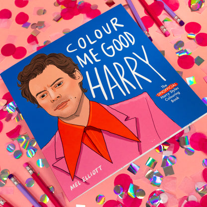 blue pink and orange harry styles book