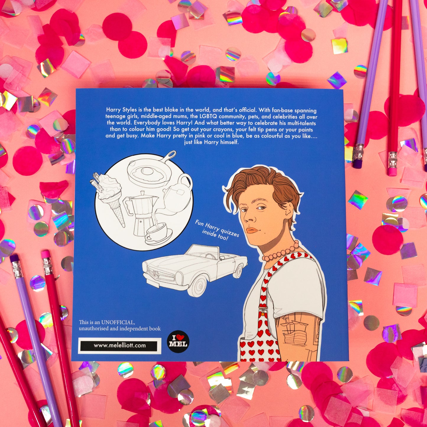 blue harry styles coloring book