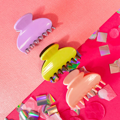 Pastel Mini Oval Claw Hair Clips