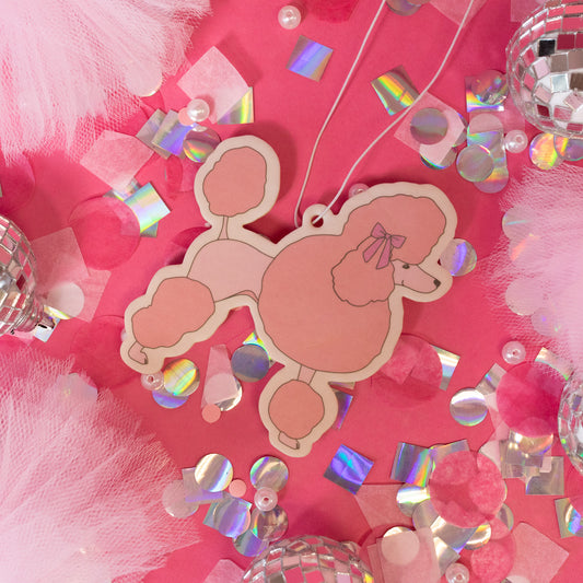 pink poodle air freshener