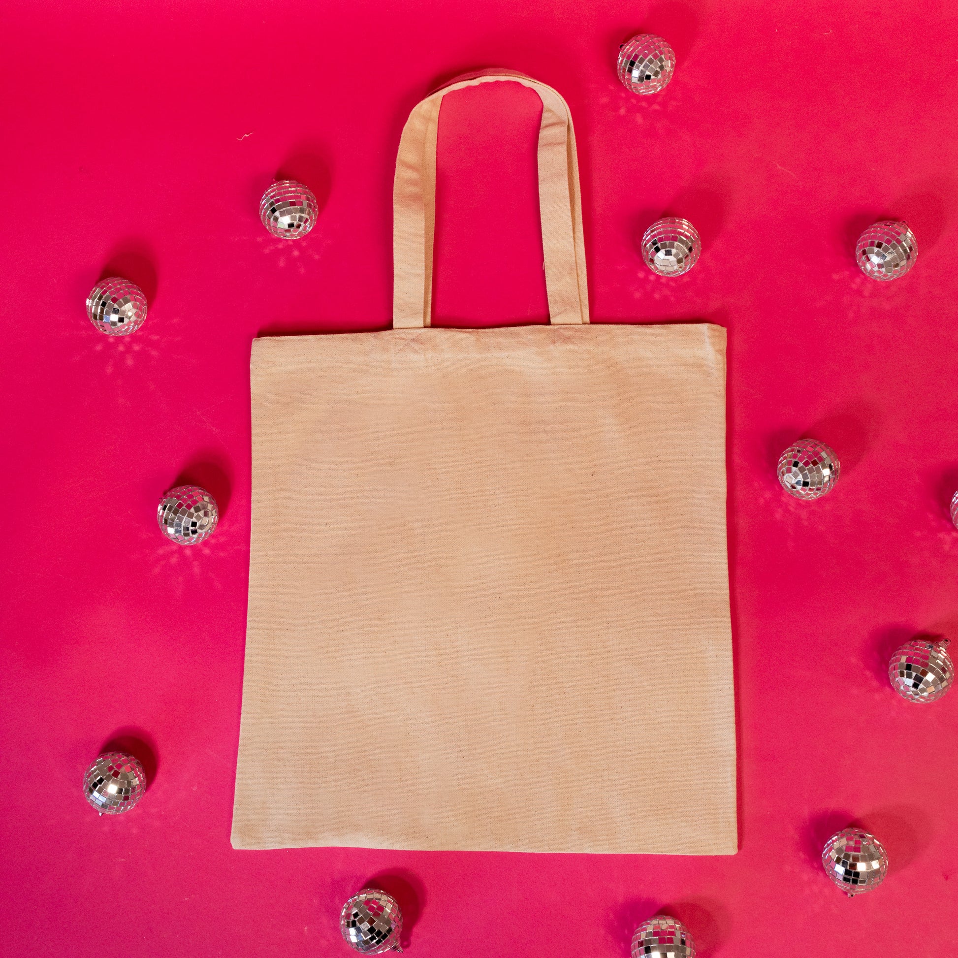 beige back of bag