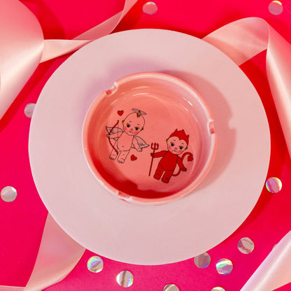 cupid and devil dish
