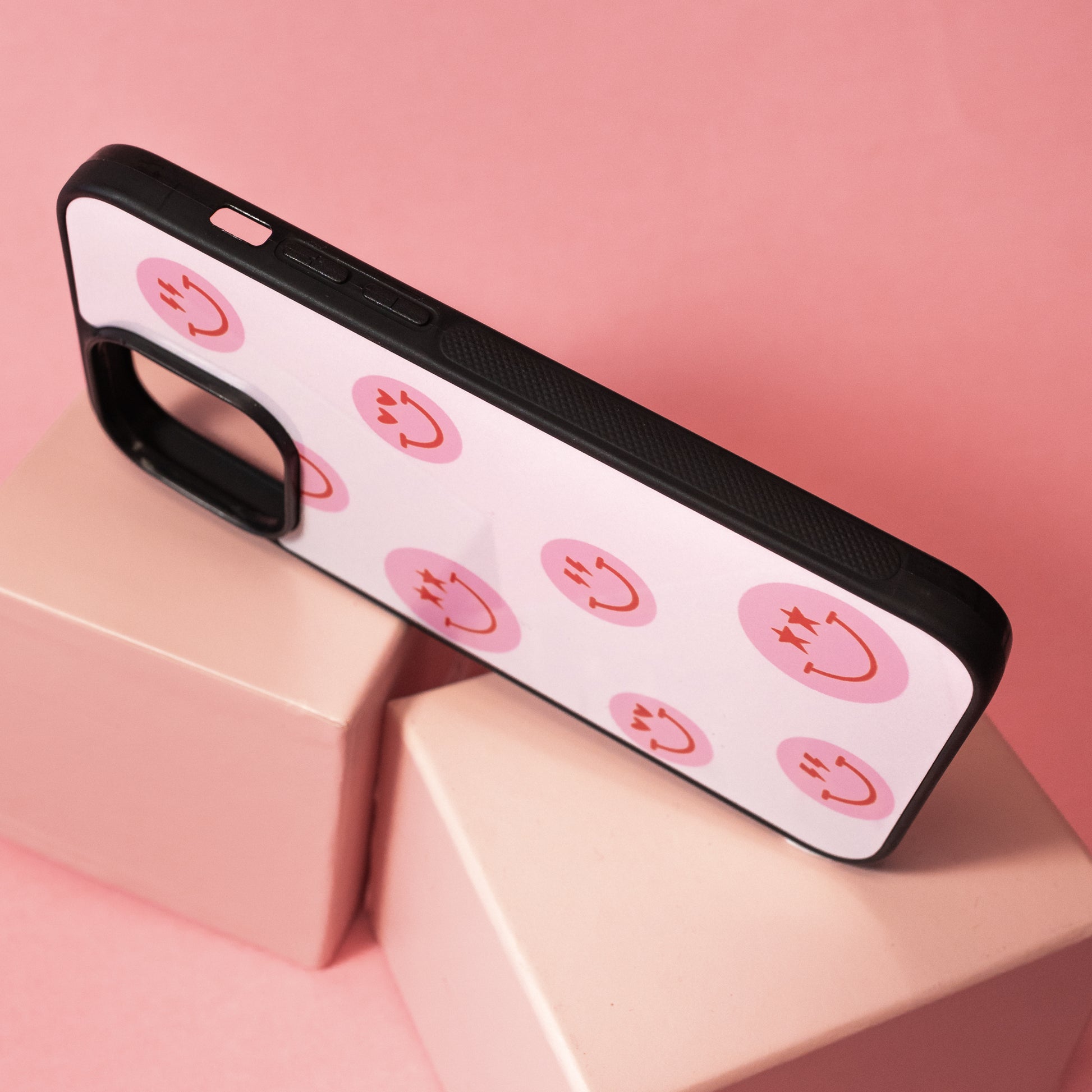 Electric Pink Smiley Phone Case - Gasp