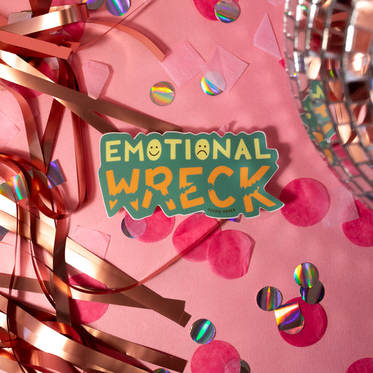 Emotional Wreck Vinyl Sticker