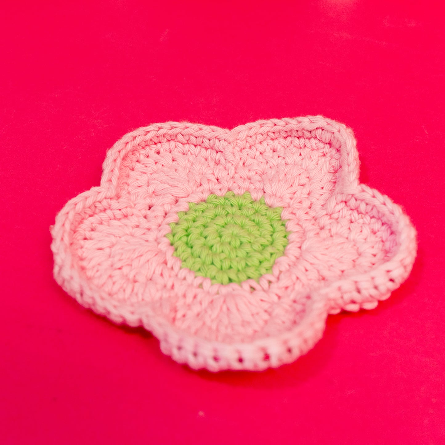 Crochet Daisy Jewelry Dish - Gasp