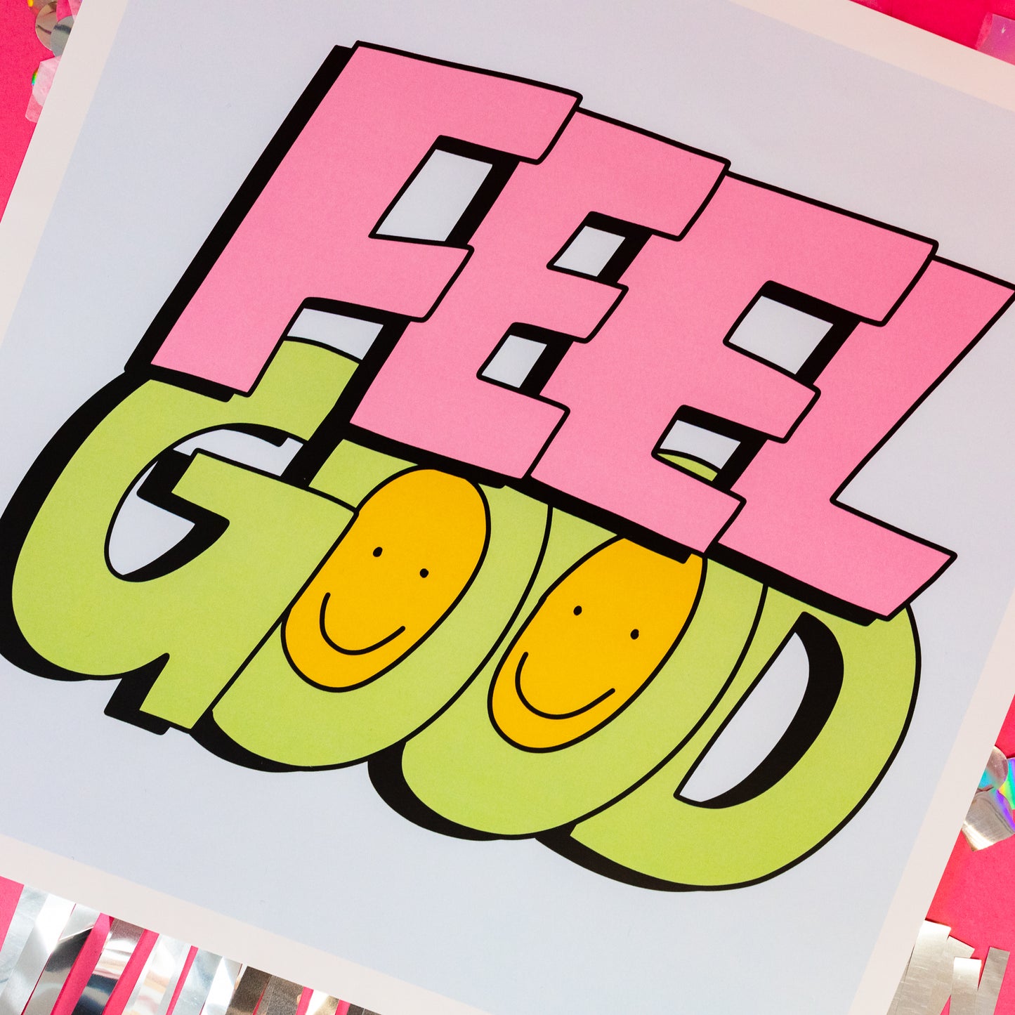 Feel Good Smiley Wall Art Print - Gasp
