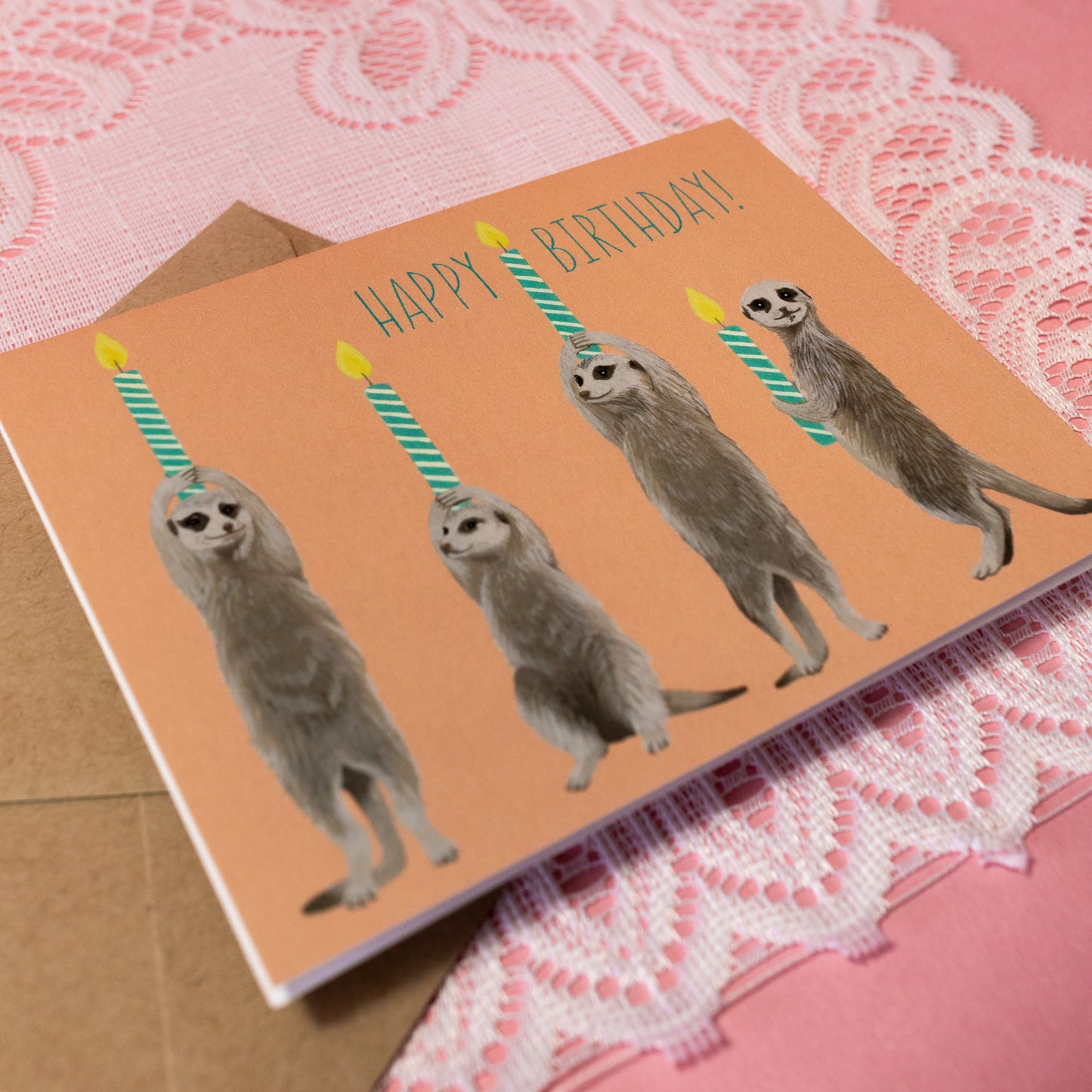 Meerkat Birthday Card - Gasp