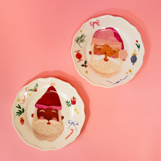 Santa Christmas Plates - Gasp