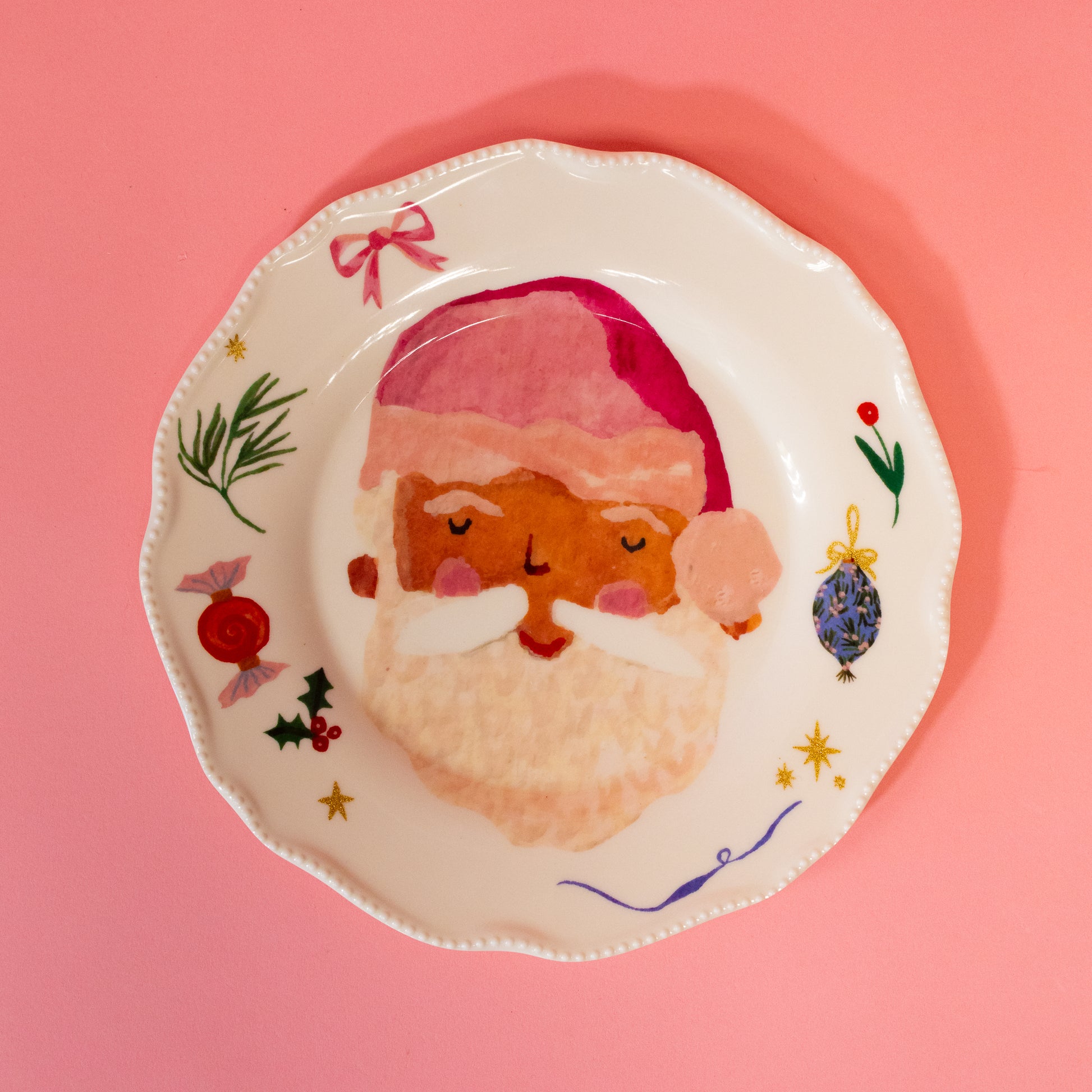 Santa Christmas Plates - Gasp