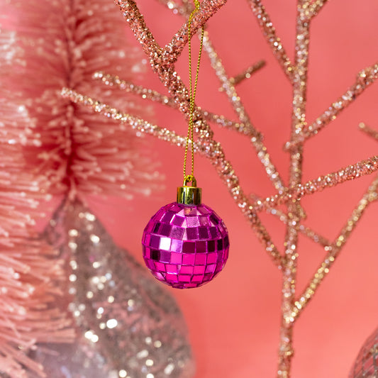 Pink Disco Ball Ornament - Gasp