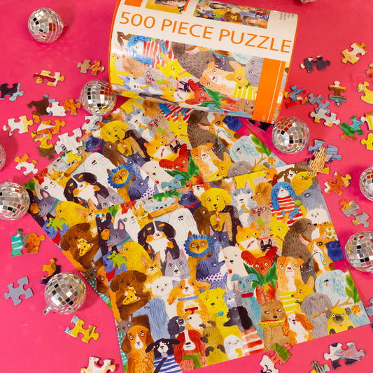 colorful dogs puzzle