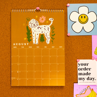 Dogs & Doodles 2024 Wall Calendar - Gasp