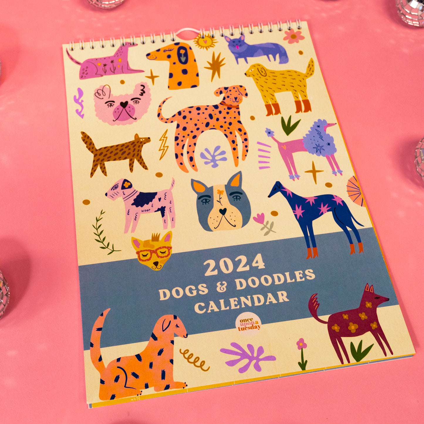 Dogs & Doodles 2024 Wall Calendar - Gasp