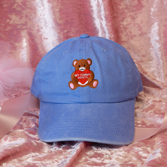 blue teddy bear hat