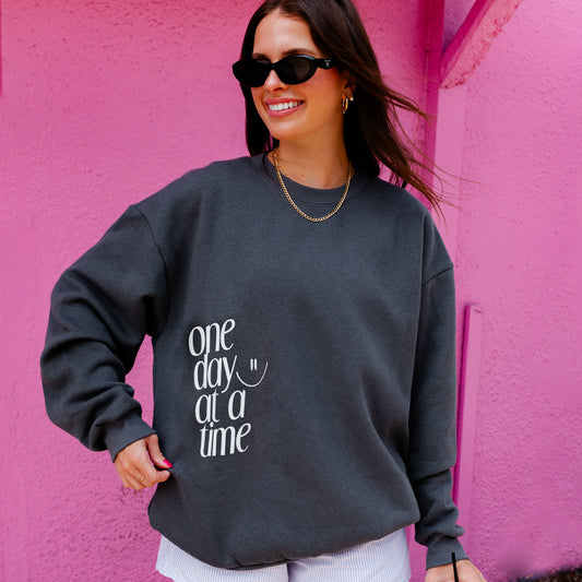 One Day At A Time Crewneck Sweatshirt