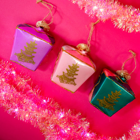 Colorful Take Out Box Ornaments - Gasp