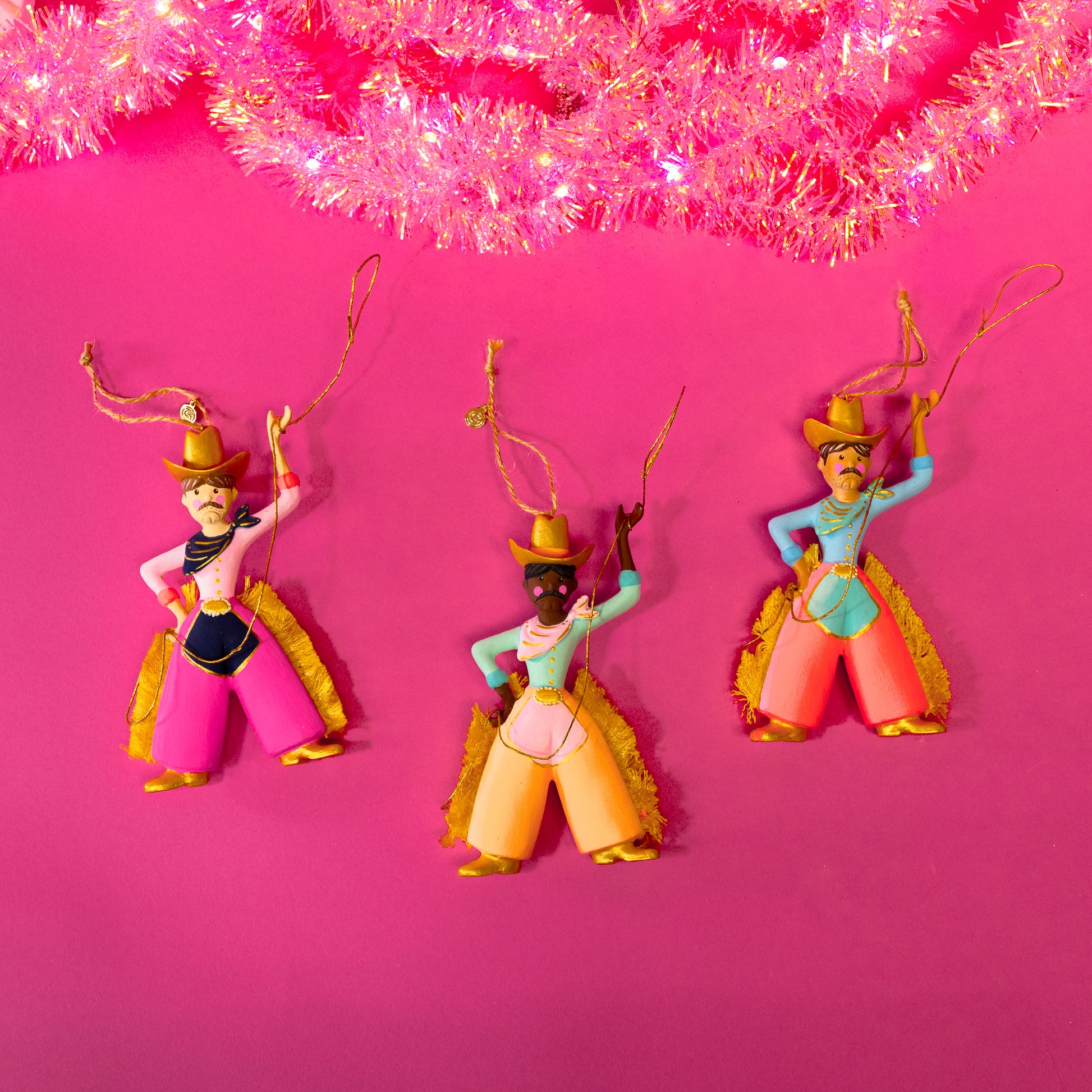 Pinky Pete Cowboy Ornaments - Gasp