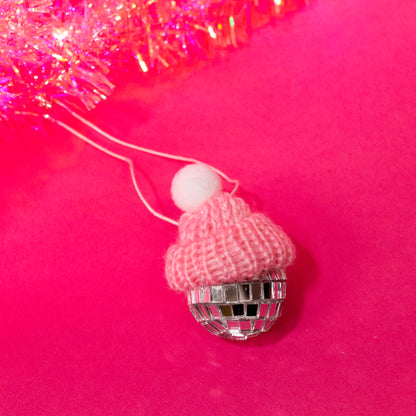 Beanie Disco Ball Christmas Ornament - Gasp