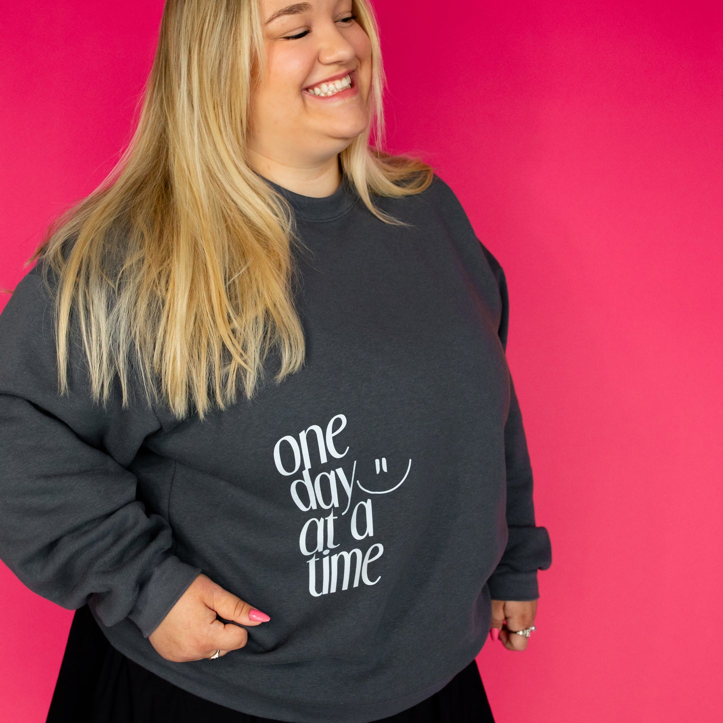 One Day At A Time Crewneck Sweatshirt