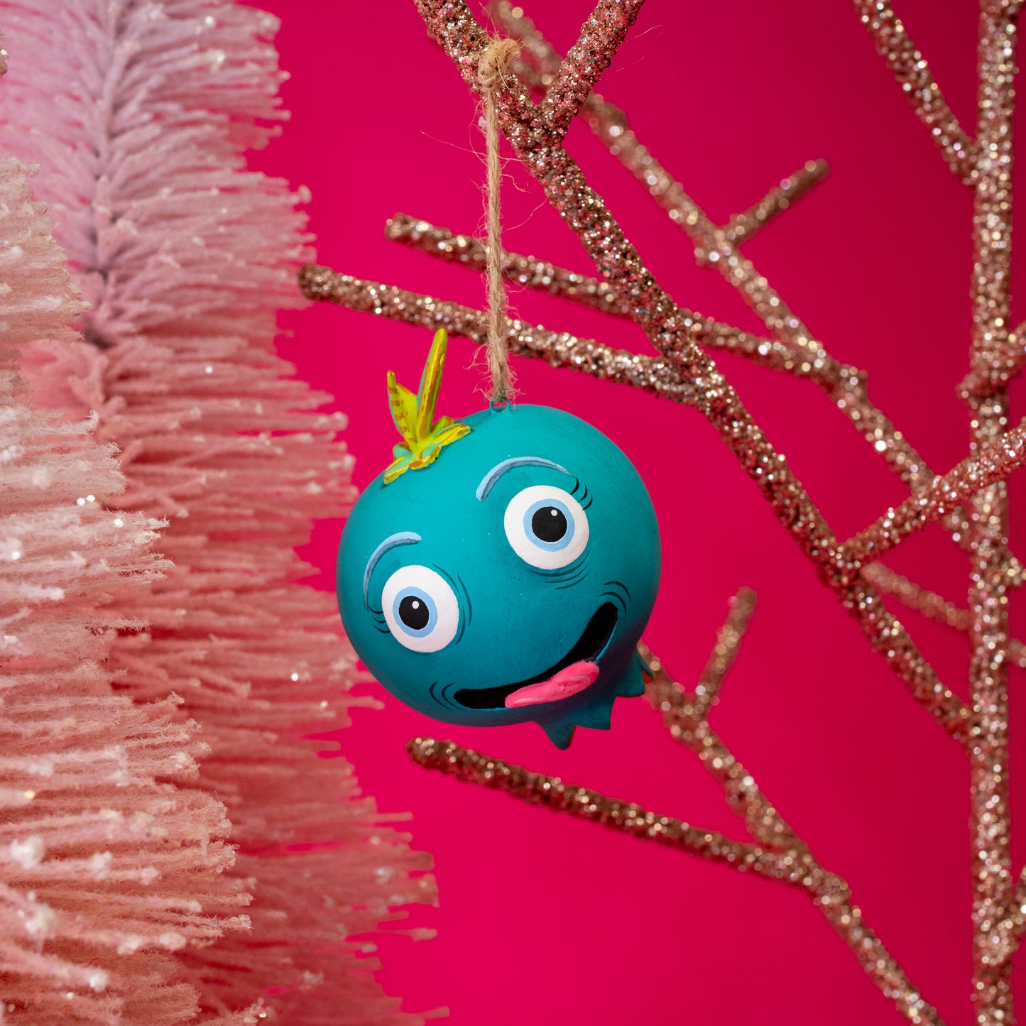 funny blueberry christmas ornament