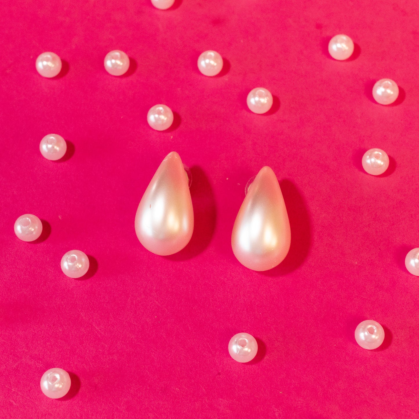 pearl teardrop earrings