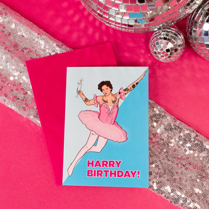 Ballet Harry Styles Birthday Card - Gasp