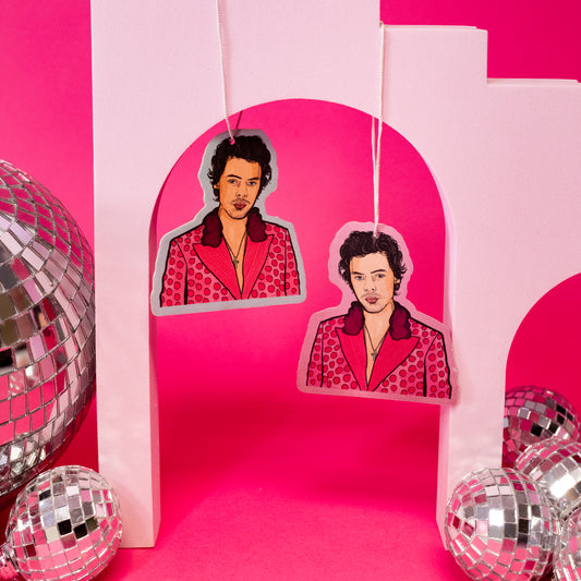 pink and blue harry styles air freshener