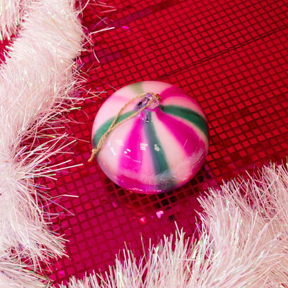 Glass Watercolor Christmas Ornament - Gasp