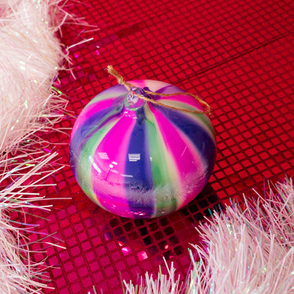 Glass Watercolor Christmas Ornament - Gasp