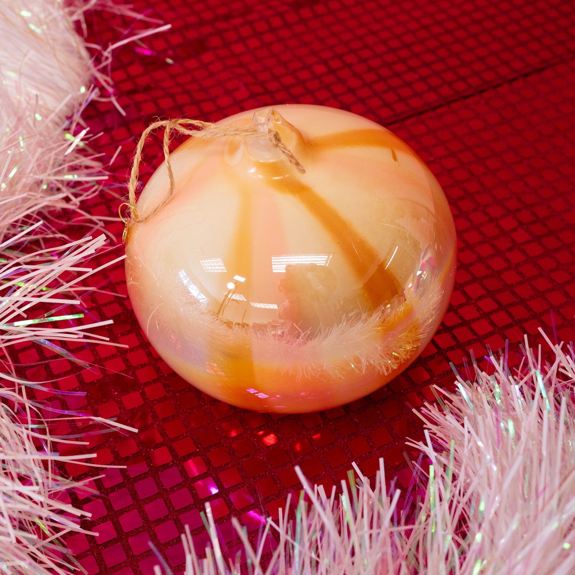 Glass Watercolor Christmas Ornament - Gasp