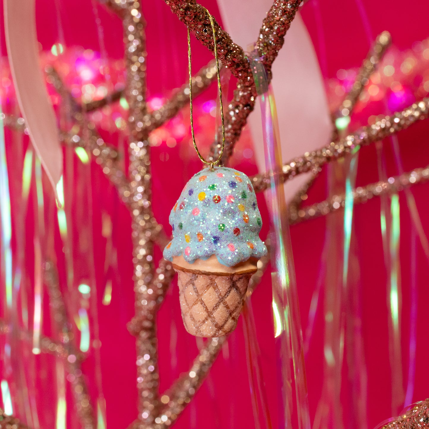 Ice Cream Cone Ornament - Gasp