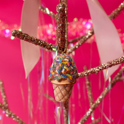 Ice Cream Cone Ornament - Gasp