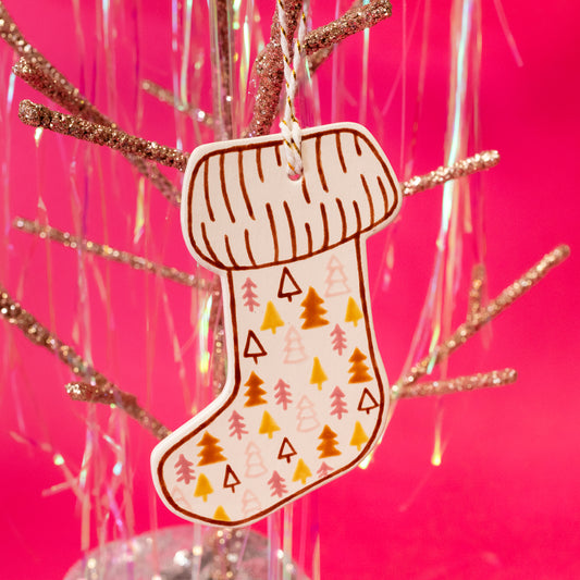 Christmas Trees Stocking Ornament - Gasp
