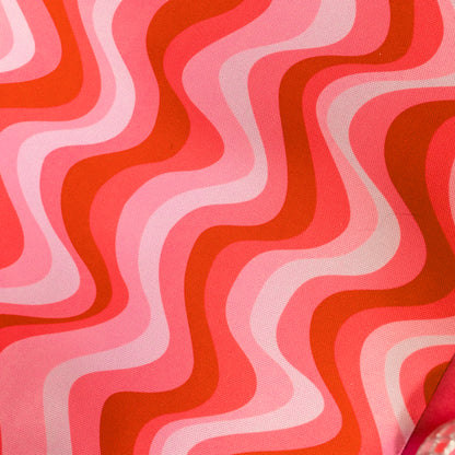 pink waves mousepad