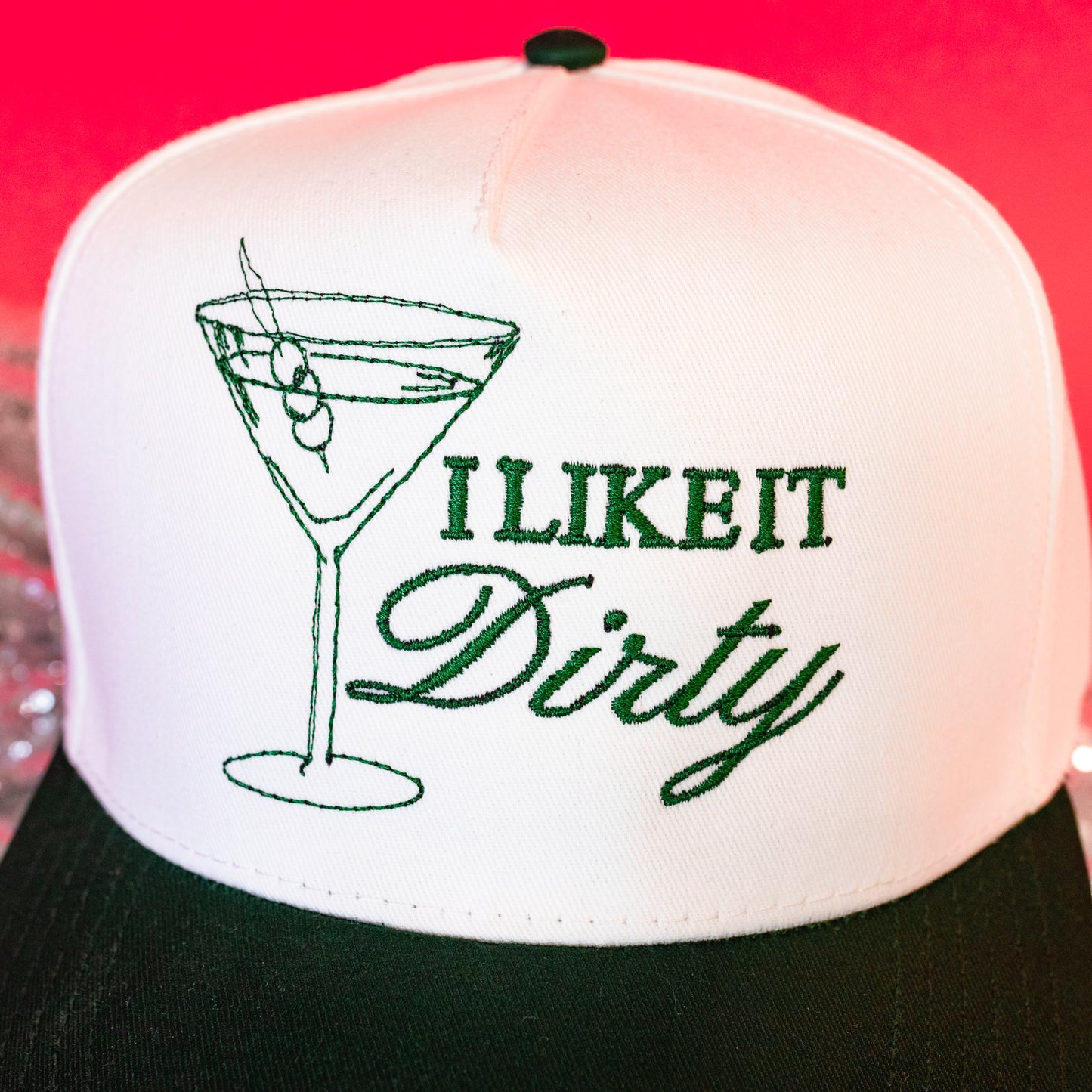 i like it dirty green trucker hat