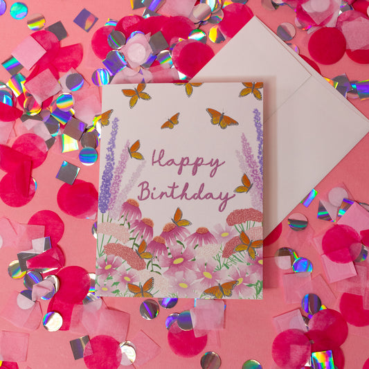 Butterfly Happy Birthday Card - Gasp